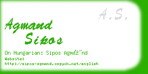 agmand sipos business card